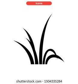 grass icon isolated sign symbol vector illustration - high quality black style vector icons
