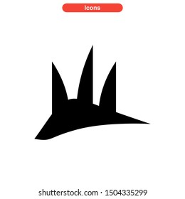 grass icon isolated sign symbol vector illustration - high quality black style vector icons
