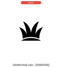 grass icon isolated sign symbol vector illustration - high quality black style vector icons
