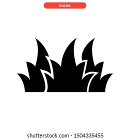 grass icon isolated sign symbol vector illustration - high quality black style vector icons
