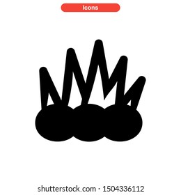 grass icon isolated sign symbol vector illustration - high quality black style vector icons
