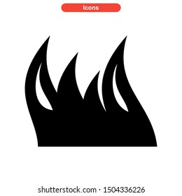 grass icon isolated sign symbol vector illustration - high quality black style vector icons
