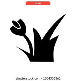 grass icon isolated sign symbol vector illustration - high quality black style vector icons
