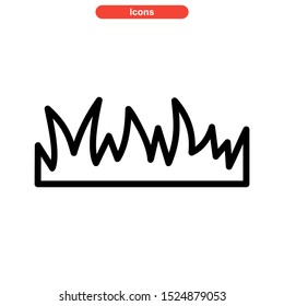 grass icon isolated sign symbol vector illustration - high quality black style vector icons
