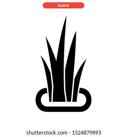 grass icon isolated sign symbol vector illustration - high quality black style vector icons
