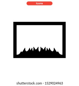 grass icon isolated sign symbol vector illustration - high quality black style vector icons
