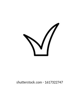 Grass icon. Line design template