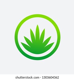 Grass icon logo