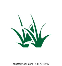 Grass icon logo vector design template