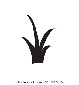 Grass icon logo vector design template