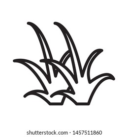 Grass icon logo vector design template