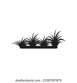 grass icon logo vector design template