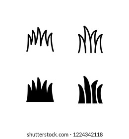 Grass Icon Logo Vector Symbol