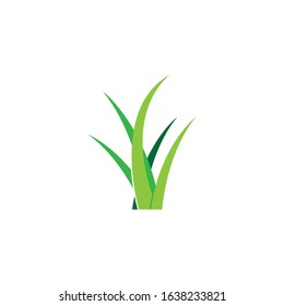 Grass icon logo vector template