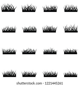 grass icon set