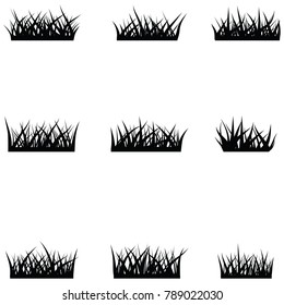 grass icon set