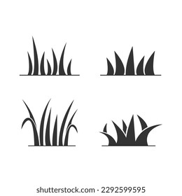 Grass Icon Set Vector Design.