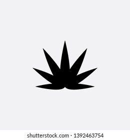 grass icon sign signifier vector