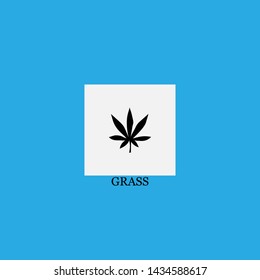 grass icon sign signifier vector