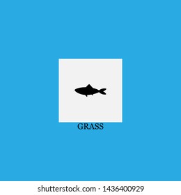 grass icon sign signifier vector