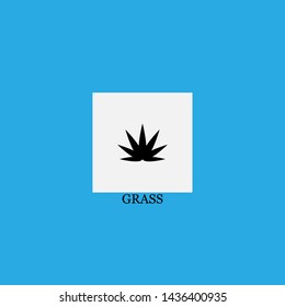 grass icon sign signifier vector