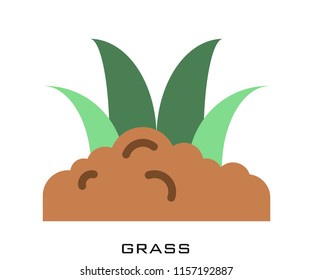 Grass icon signs