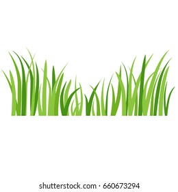 Grass icon. Silhouette of plants for logo or sign.