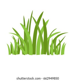 Grass icon. Silhouette of plants for logo or sign.