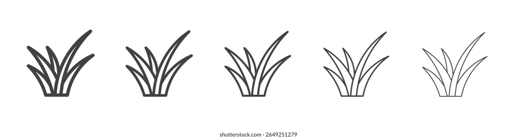 Grassymbol einfache Illustration Sammlungssymbol