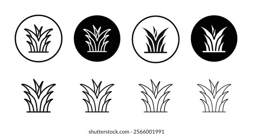 Grass icon Simple thin outline