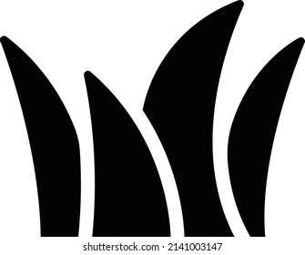 Icono De Grass, Signo De Primavera Y Símbolo Aislado En Fondo Blanco.