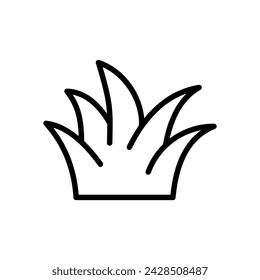 grass icon symbol vector template collection