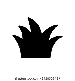 grass icon symbol vector template collection