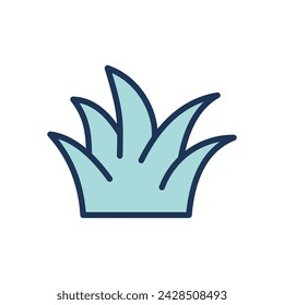 grass icon symbol vector template collection