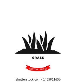 grass icon in trendy flat style