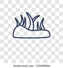 Grass icon. Trendy Grass logo concept on transparent background from Agriculture Farming and Gardening collection