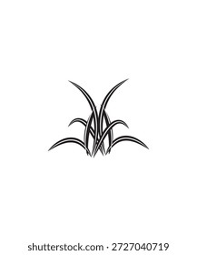 Grassymbol, Vektorsymbol für die beste flache Ebene.