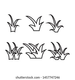 Grass icon vector design template