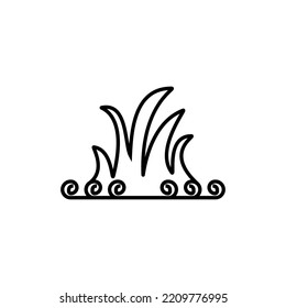 grass icon vector design templates 