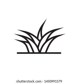 grass icon. grass vector graphic illustration.