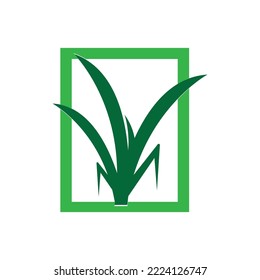 diseño de símbolo de ilustración de vector de icono de césped
