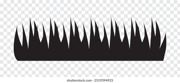 Grass icon. Grass vector Isolated on PNG background. Vector illustration.