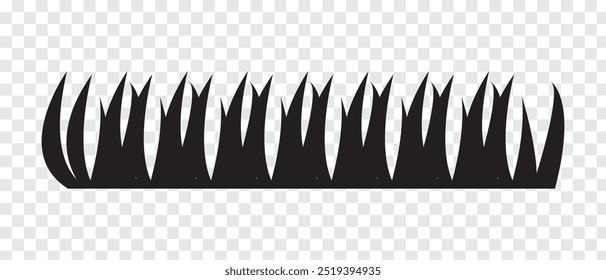 Grass icon. Grass vector Isolated on PNG background. Vector illustration.