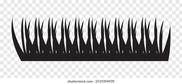 Grass icon. Grass vector Isolated on PNG background. Vector illustration.