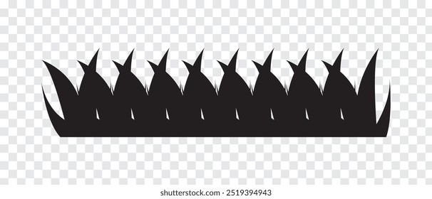Grass icon. Grass vector Isolated on PNG background. Vector illustration.