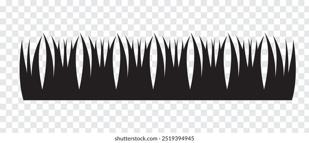 Icono de hierba. Vector de hierba aislado sobre fondo PNG. Ilustración vectorial.