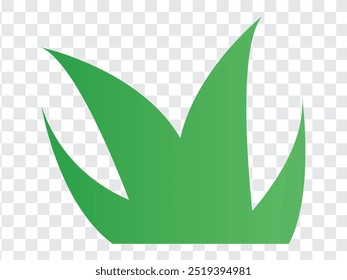 Grass icon. Grass vector Isolated on PNG background. Vector illustration.