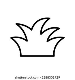 Grass icon vector on trendy design