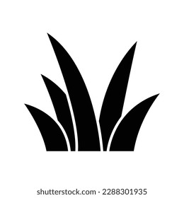 Grass icon vector on trendy design