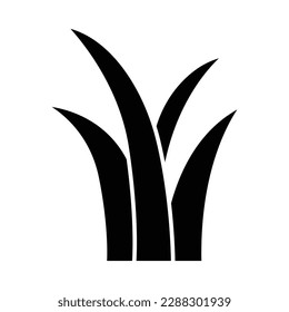 Grass icon vector on trendy design